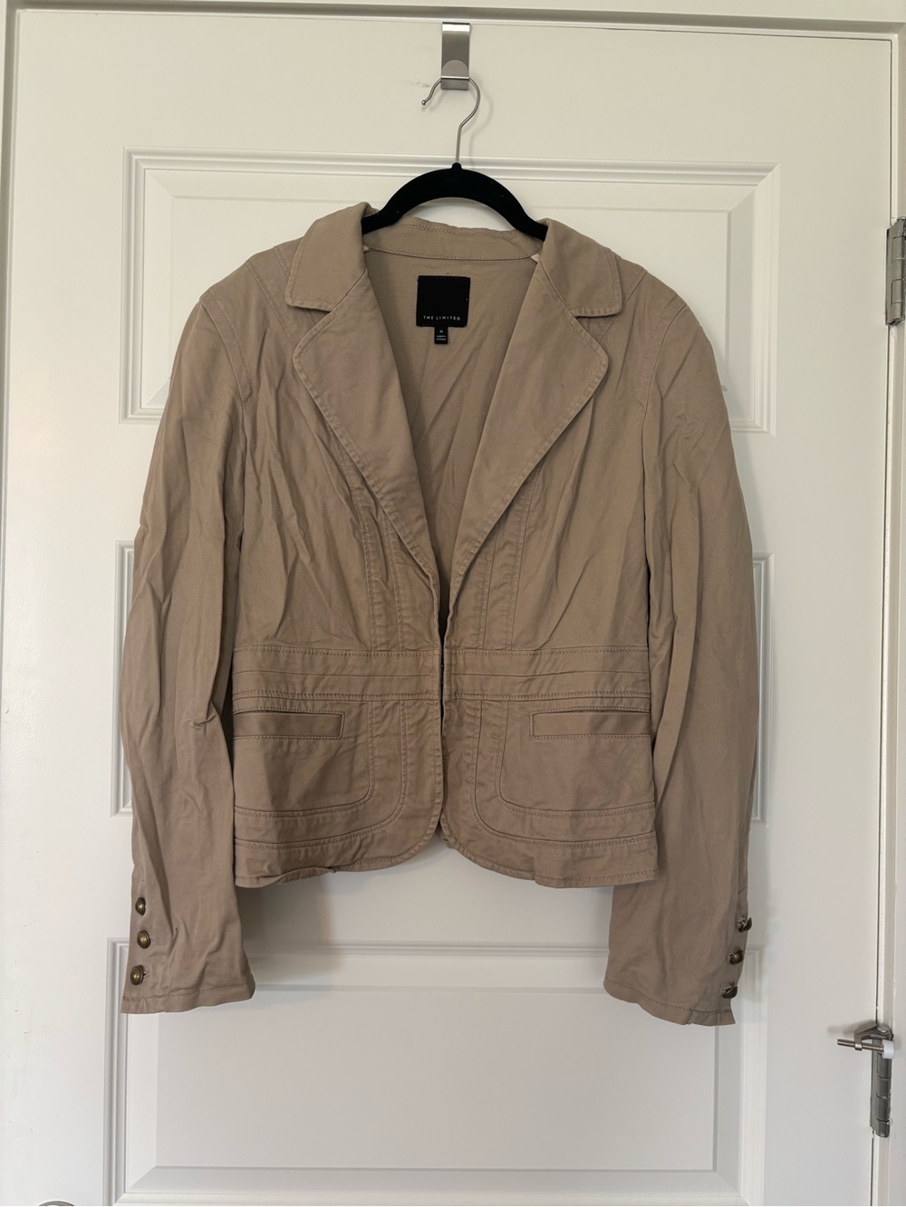 The Limited Tan Cargo Blazer Jacket
